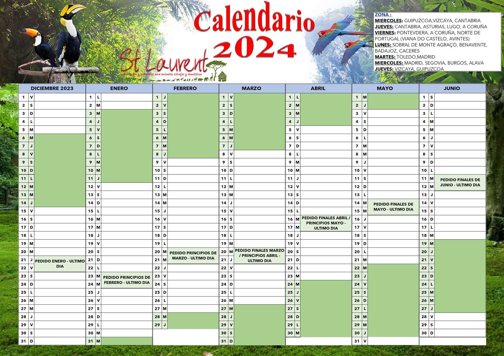 Calendario España 2